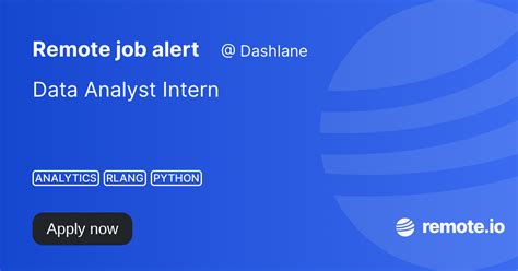 Data Analyst Intern Remote Io