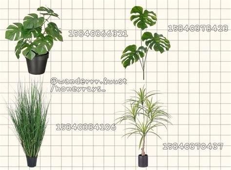 Bloxburg Plant Decals In Bloxburg Decals Codes Decals Mirror Decal