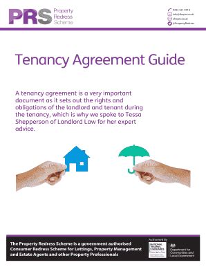 Fillable Online Tenancy Agreement Guide Fax Email Print Pdffiller