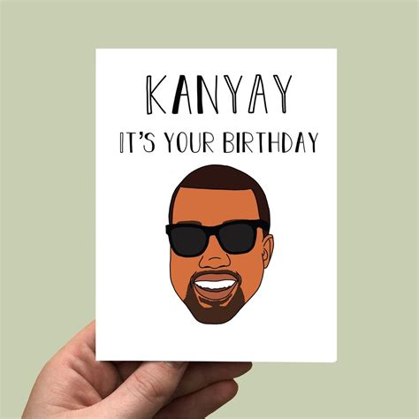 Kanye West Birthday Card - Improbable Escapes: Wonderland