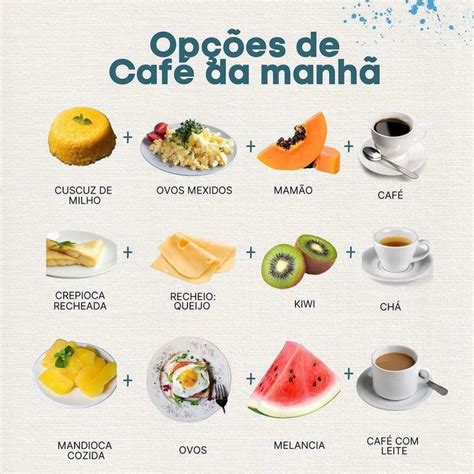 Café da manhã saudável Café da manhã saudável Opções de café da