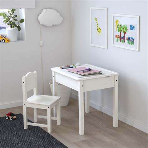 Sundvik White Childrens Desk 60x45 Cm Ikea