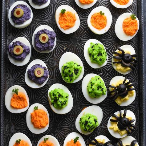 Spooky Deviled Eggs for Halloween - Foxes Love Lemons