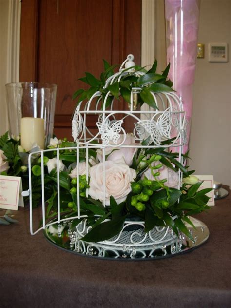 Birdcage Centrepiece Bird Cage Centerpiece Wedding Flowers Pastel