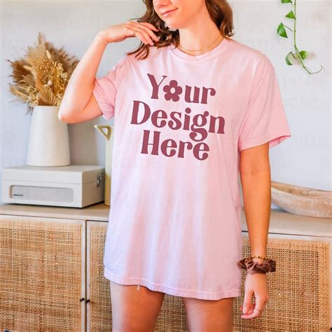 Blossom Comfort Colors Mockup Comfort Colors 1717 Mockup Etsy