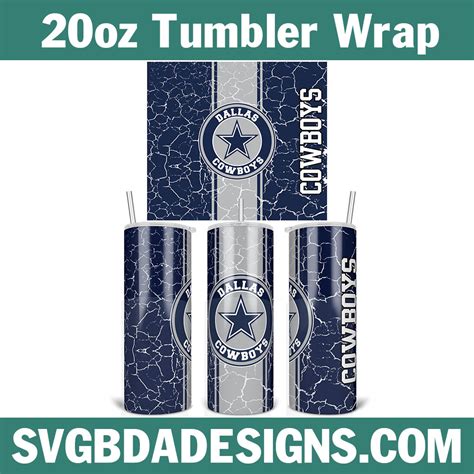 Skinny 20oz Dallas Cowboys Tumbler Wrap, Dallas Cowboys Tumbler Wrap