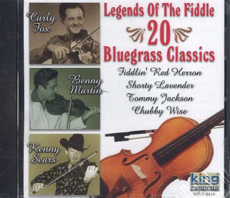 Various Artists Legends Of The Fiddle 20 Bluegrass Favorites