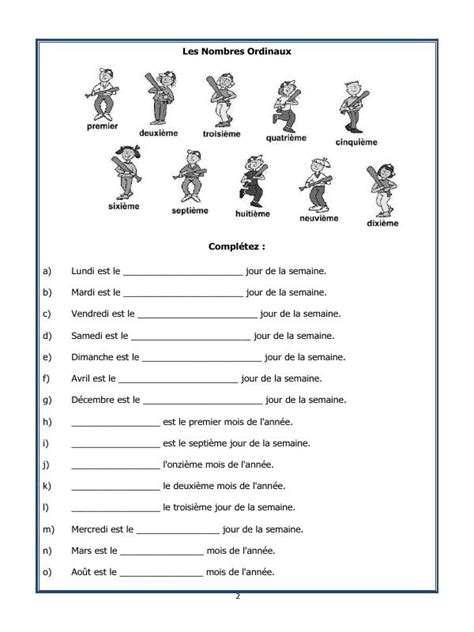 A2zworksheetsworksheet Of French Worksheet Les Nombres Cardinaux French Language