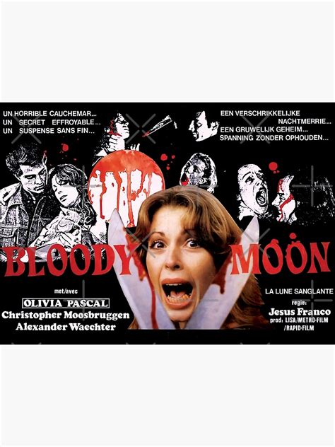 "Bloody Moon | La Lune de sang 1981" Poster for Sale by oddpit2 | Redbubble