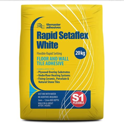 Weber Set Rapid Spf Flexible Tile Adhesive 20kg Gr Weber Set Rapid