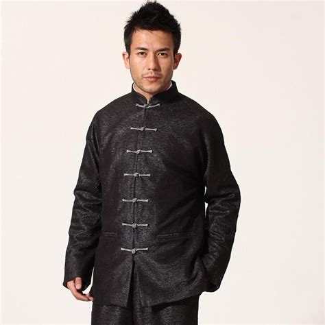 Signature Cotton Chinese Style Kung Fu Jacket With Turned Cuff