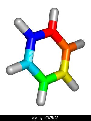 Benzene C H Aromatic Hydrocarbon Molecule Flat Icon Style Atoms