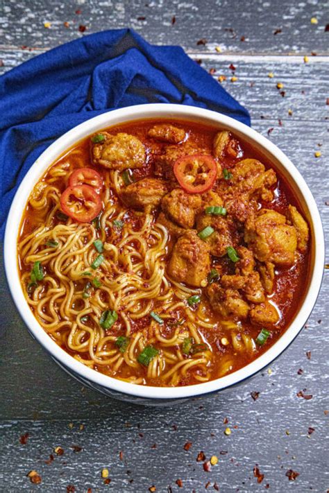 Homemade Buldak Ramen Noodles Chili Pepper Madness