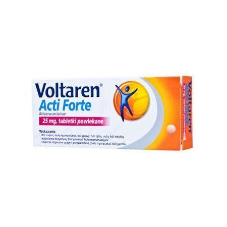 Voltaren Acti Forte Mg X Tabl Preparaty Doustne B L Mi Ni I