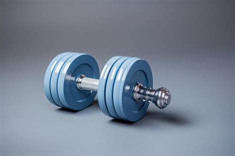 Premium Photo Contemporary Blue Dumbbells A Stylish Addition To Your