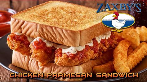 Zaxby S Chicken Parmesan Sandwich Youtube