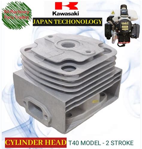 CYLINDER HEAD BLOCK FOR KAWASAKI KAAZ GRASS CUTTER TD40 2 STROKE