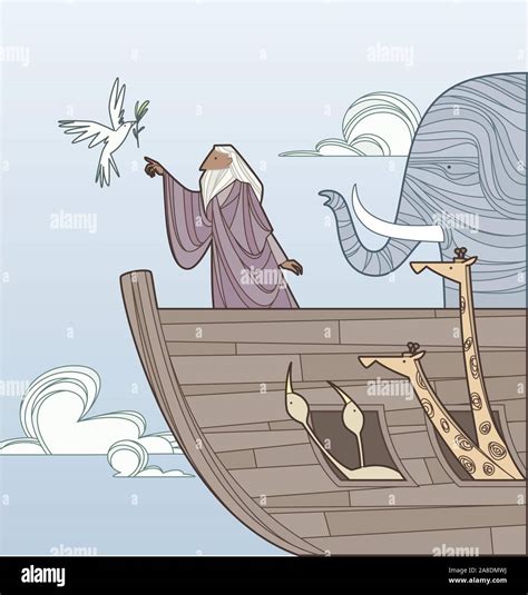 Noah ark dove hi-res stock photography and images - Alamy