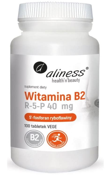 Witamina B2 R 5 P ryboflawina 40 mg 100 Vege tab Aliness Skład