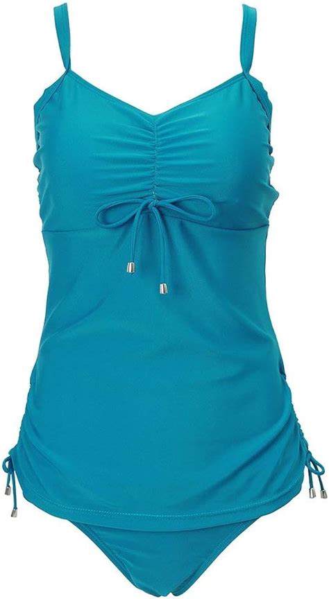 Bolawoo Bademode Damen Badeanzug Bikini High Waist Neckholder Damen