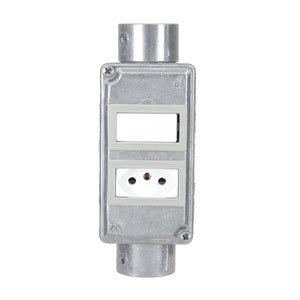 Conjunto Condulete 1 1 Tomada Interruptor Simples Tipo XPW Leroy