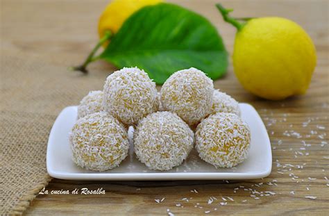 TARTUFINI AL LIMONE E COCCO La Cucina Di Rosalba