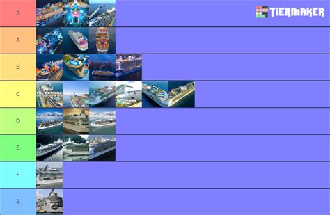 Royal Caribbean cruise ships Tier List (Community Rankings) - TierMaker