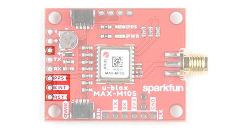 Hardware Overview Sparkfun Gnss Receiver Breakout Max M S Qwiic