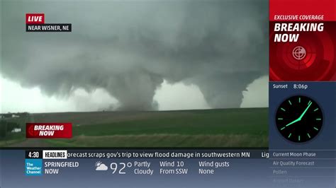 Pilger Ne Twin Tornado Coverage June 16 2014 The Weather Channel