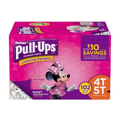 Huggies Pull-Ups Female Training Pants 4T - 5T, 102 Count - Walmart.com