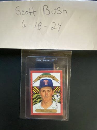 Donruss Nolan Ryan King Of Kings Error Card Off Centered Back