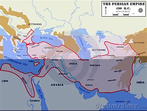 Persian Empire Map Under Cyrus