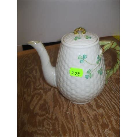 Belleek Shamrock Coffee Pot 4th Mark