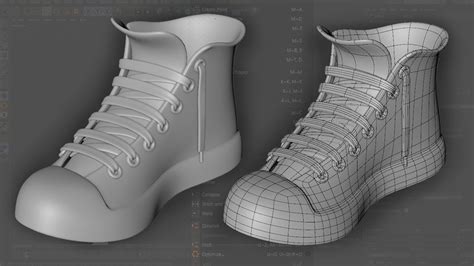 3d Shoe Modeling Cinema 4d Modeling Tutorial Youtube