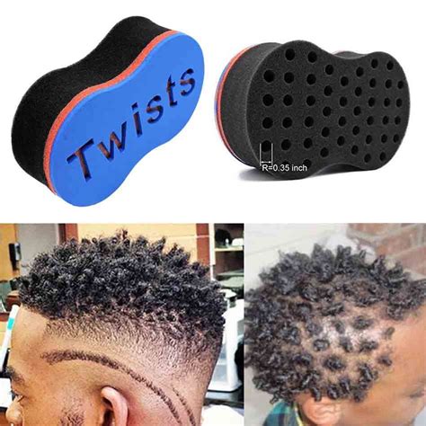 Hair Salon Twist Tools Barber Sponge Hair Brush For Dreads Afro Locs Twist Curl Coil Magic Twist