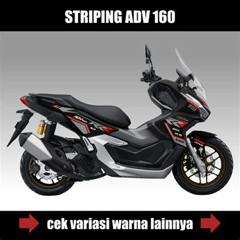 Jual Striping Honda ADV 160 New Livery Fireblade Stiker Motor Adv 160