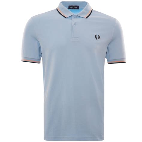 Fred Perry M3600 Twin Tipped Polo Shirt Ice M3600 400