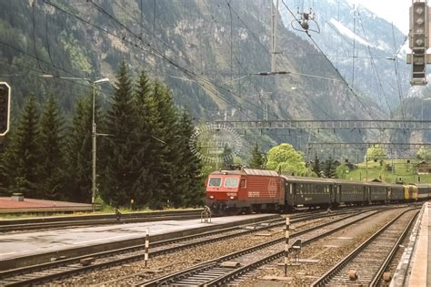 The Transport Library SBB Re 4 4II 11270 Green Livery At Brig On 28