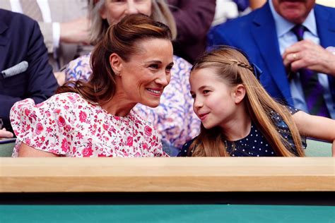 Pippa Middleton Joins Kate Middleton And Princess Charlotte At Wimbledon