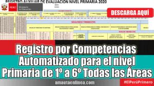 Agosto Registro Por Competencias Automatizado Para El Nivel Primaria De