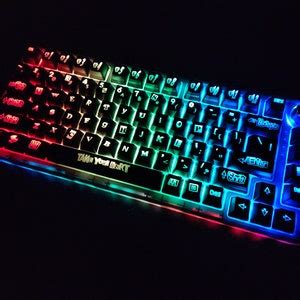 Custom P5 Anime Theme Backlit Keycap Set Full Size 104 Keys 96 Or 75