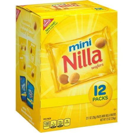 Nabisco Mini Nilla Wafers, 1 oz, 12 count - Walmart.com