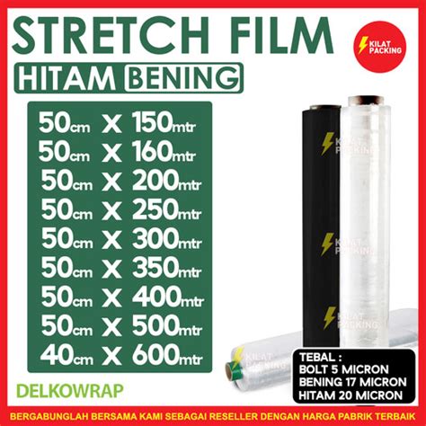 Jual Plastik Wraping 50cm Stretch Film Delkowrap Pembungkus Wrapping