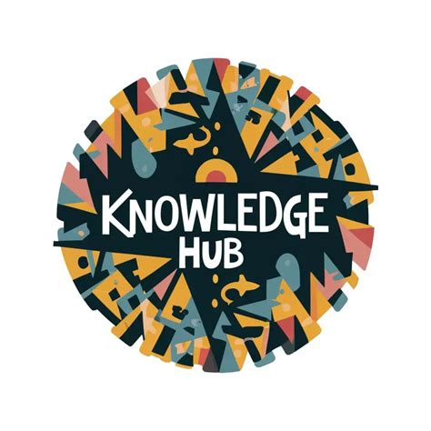 Logo Design For Knowledge Hub Circular Emblem With Enlightening