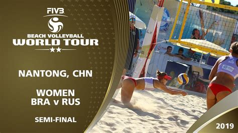 Women S Semi Final Bra Vs Rus Nantong Chn Fivb Beach