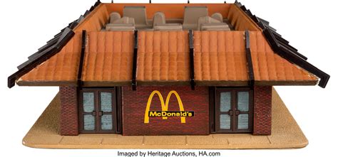 McDonald's Mansard Roof Restaurant Architectural Model | Lot #97412 ...