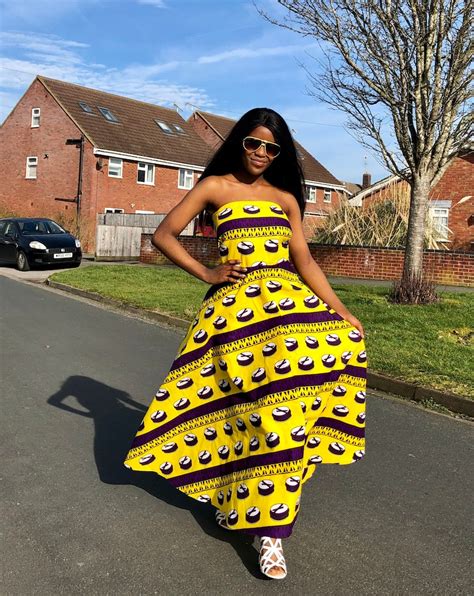 Ankara African Print Maxi Dress Etsy