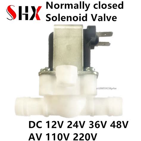 1 2 12mm 12v 24v 220v Normally Closed Electric Solenoid Valve Magnetic Pressure Valve Inlet