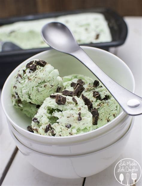 No Churn Mint Chocolate Chip Ice Cream Lmldfood