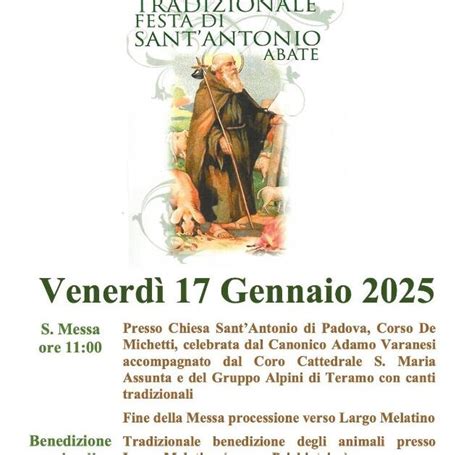 Torna La Tradizionale Festa Di SantAntonio Abate Con La Benedizione